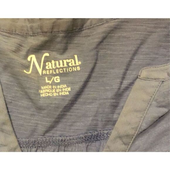 Natural Reflections light purple sleeveless vee neck tunic NWT size L - Picture 6 of 6